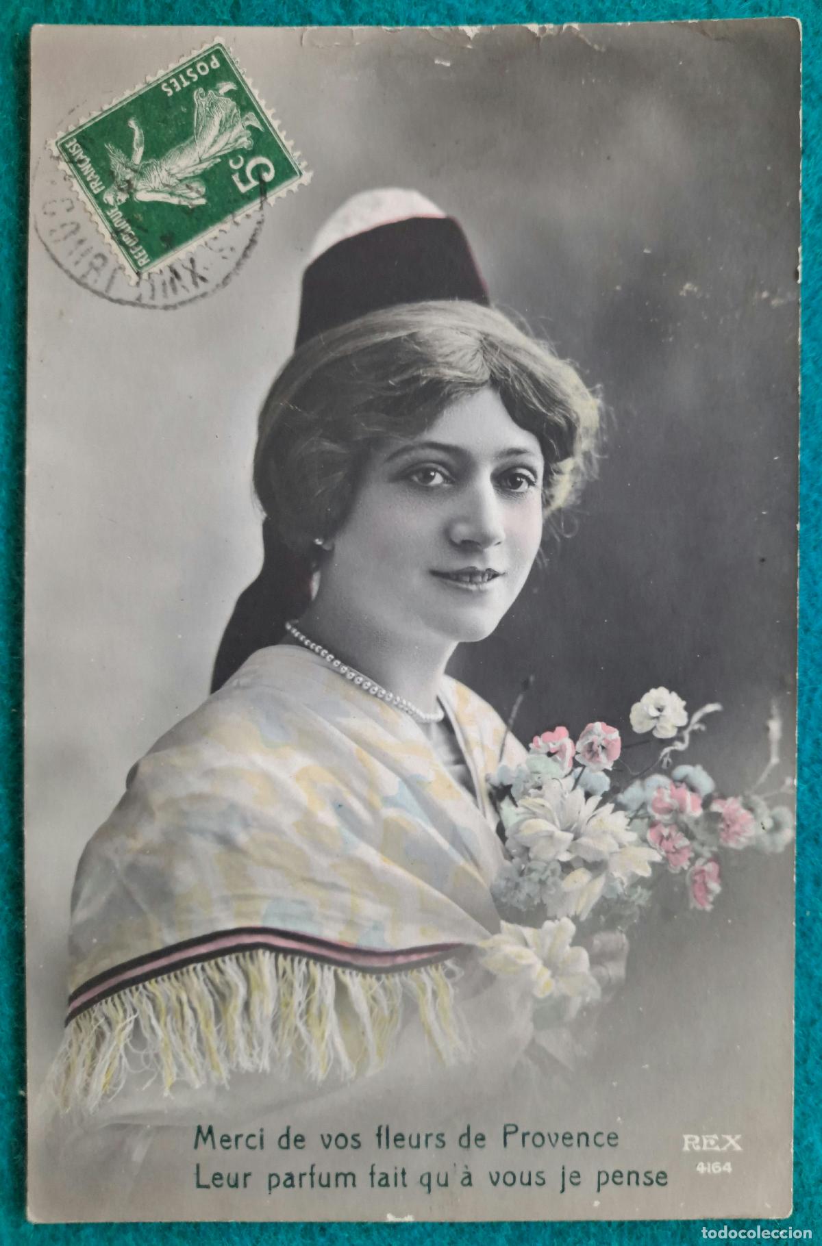 Postais: RW POSTAL ROMANTICA MUJER FLORES PR25