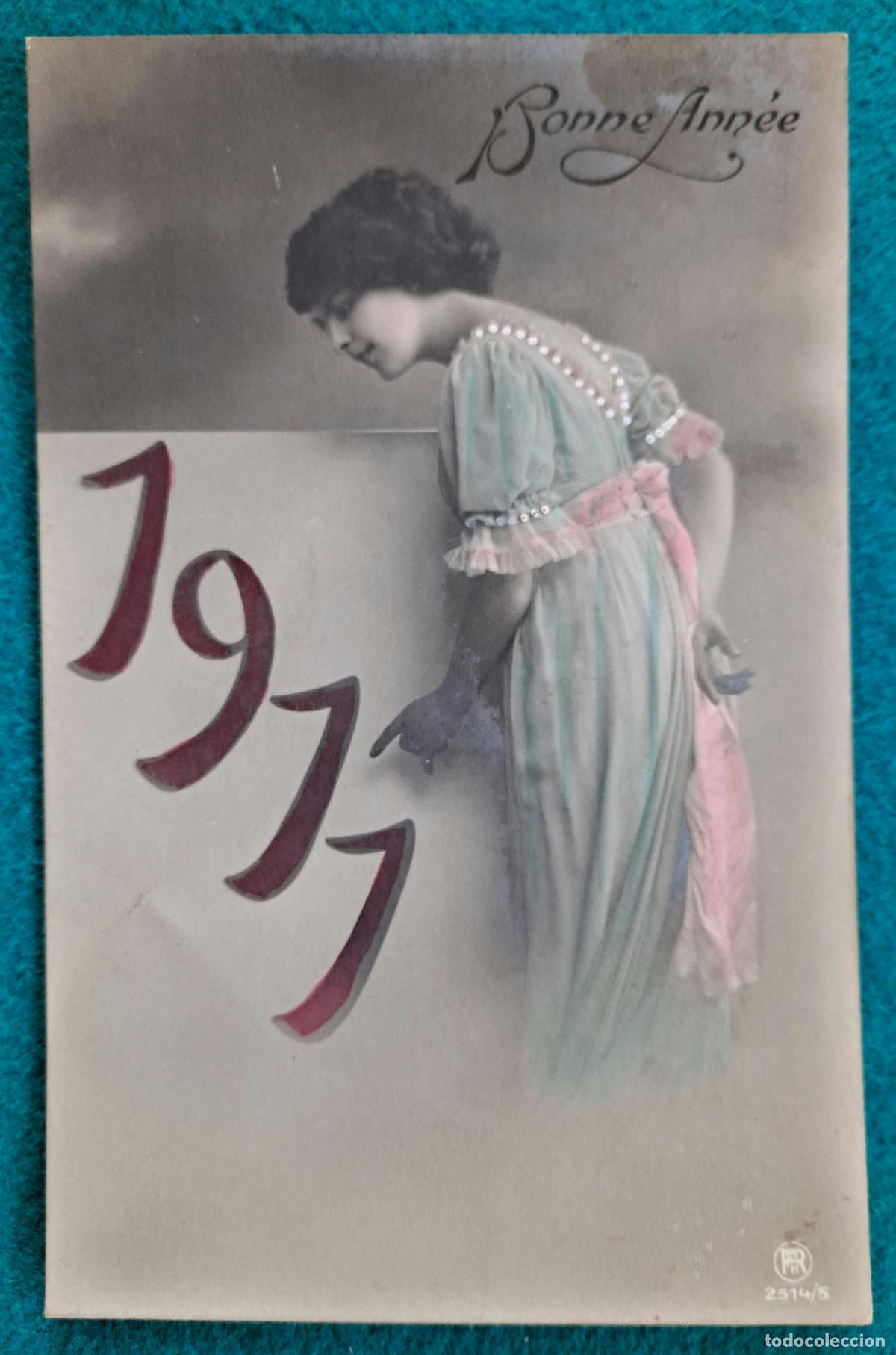 Postais: RW POSTAL ROMANTICA MUJER 1911 BONNE ANNEE PR41