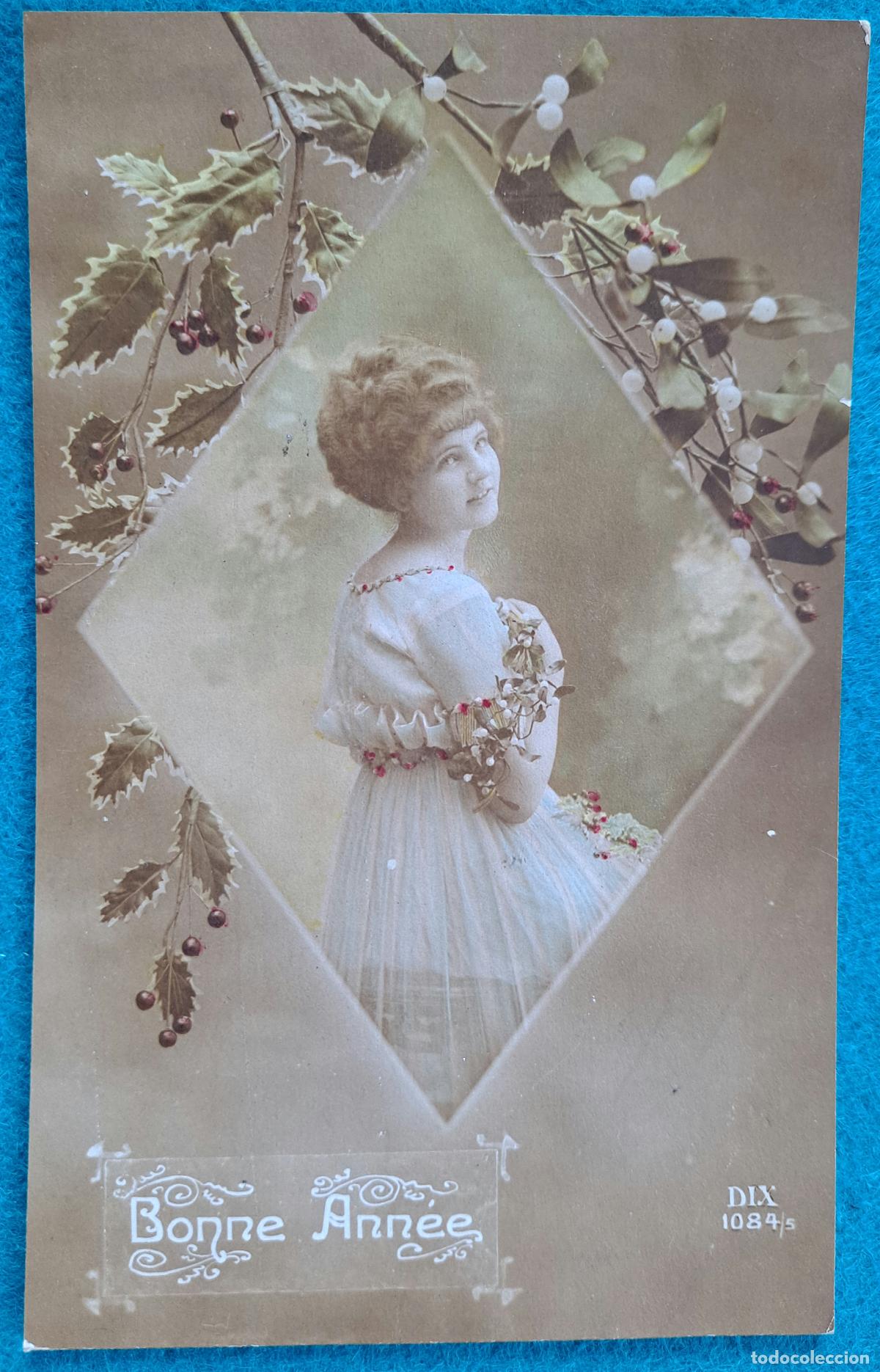 Postais: RW POSTAL ROMANTICA MUJER BONNE ANNEE PR65