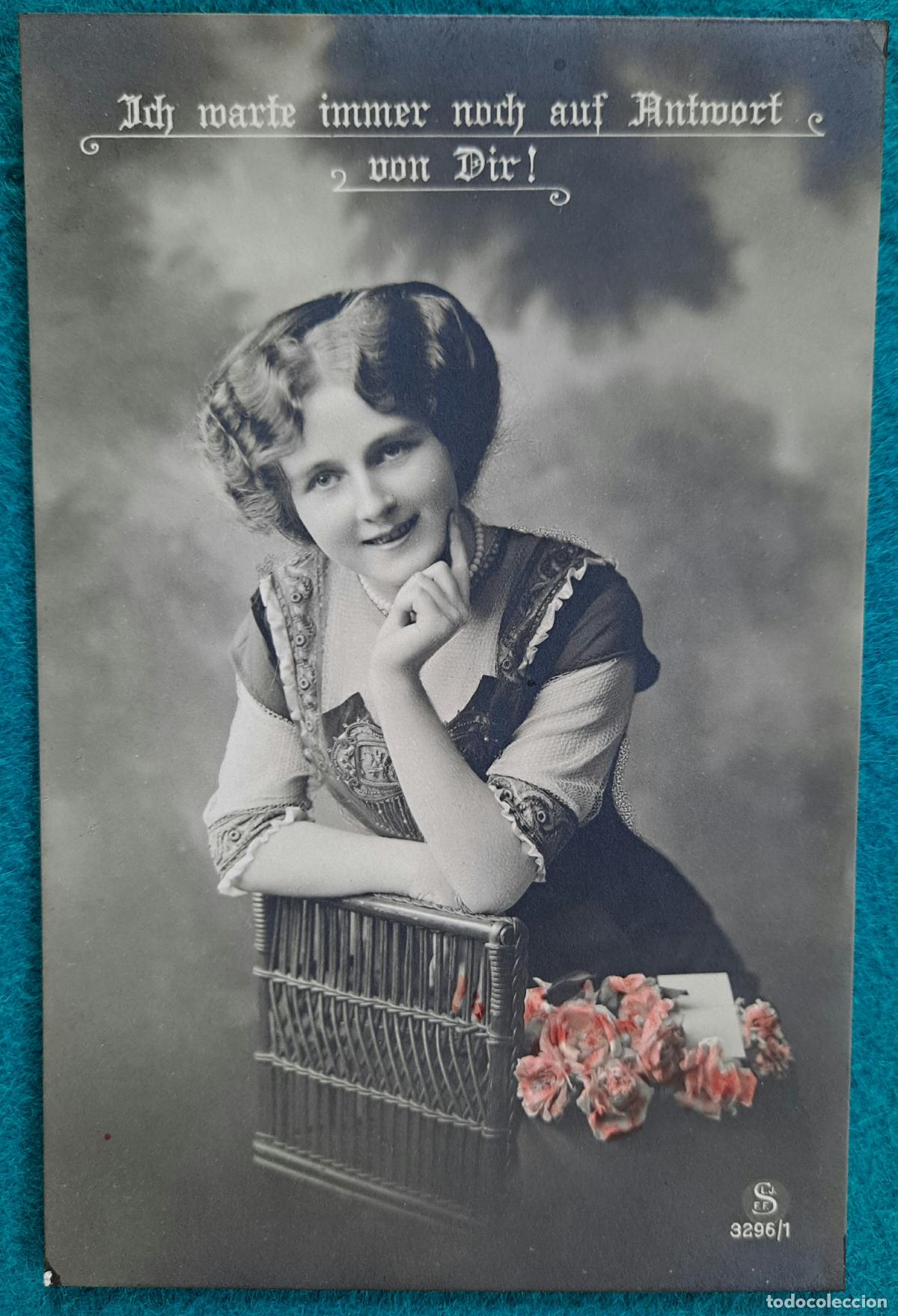 Postais: RW POSTAL ROMANTICA MUJER FLORES PR71