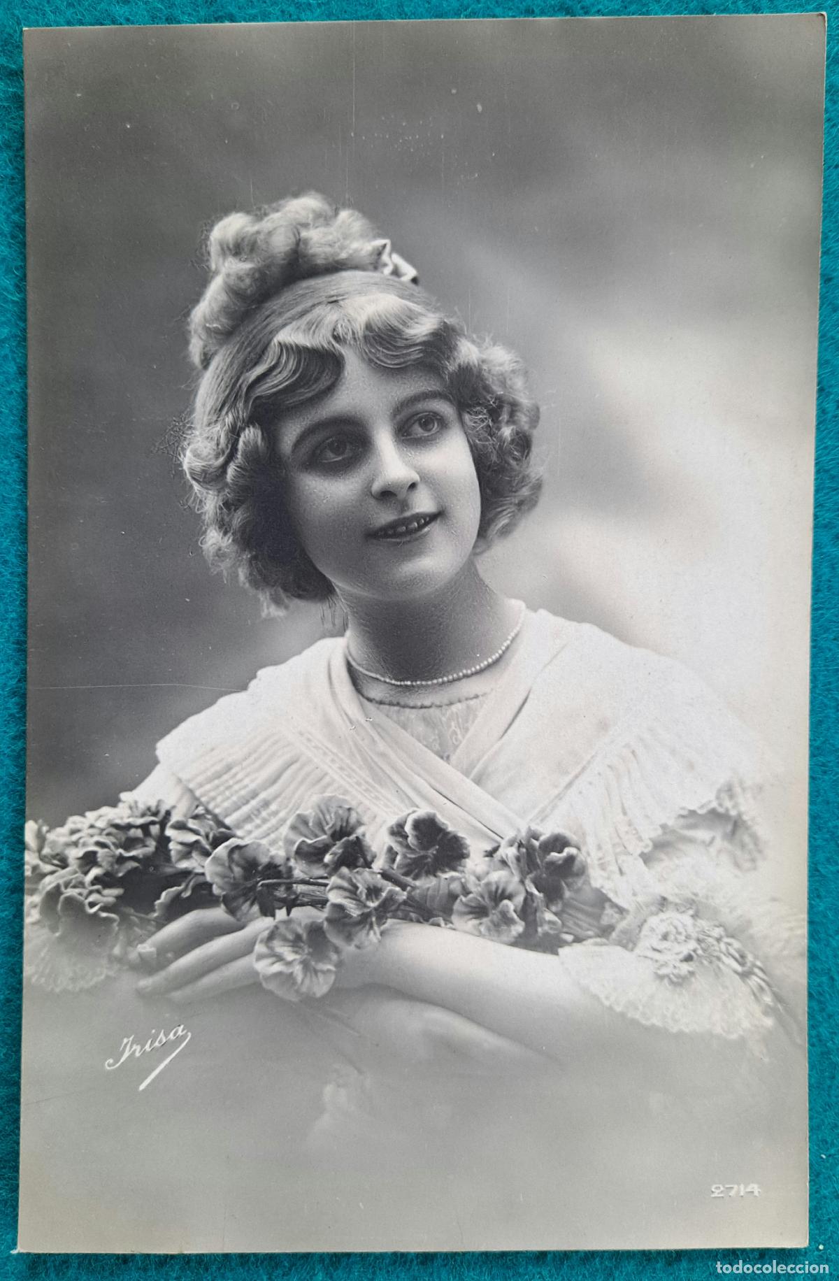 Postais: RW POSTAL ROMANTICA MUJER FLORES PR76