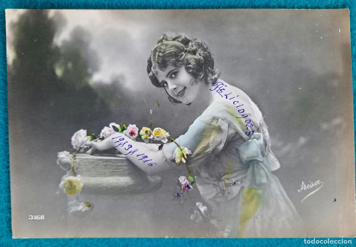 Postais: RW POSTAL ROMANTICA MUJER FLORES PR82