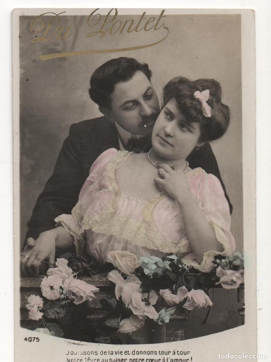 Postales: Postal francesa principios del XX- circulada-Rom&aacute;ntica-