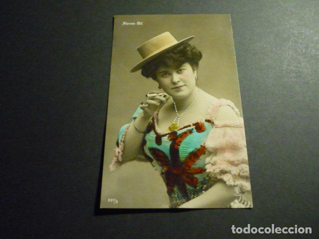 Cartoline: NIEVES GIL ARTISTA CANTANTE CUPLETISTA POSTAL