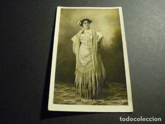 Cartoline: PAQUITA ALVAREZ ARTISTA CANTANTE CUPLETISTA POSTAL