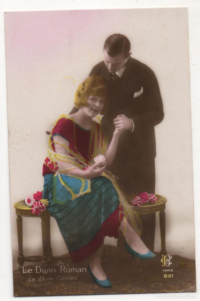 Postais: Postal francesa principios del XX- escrita-Rom&aacute;ntica-