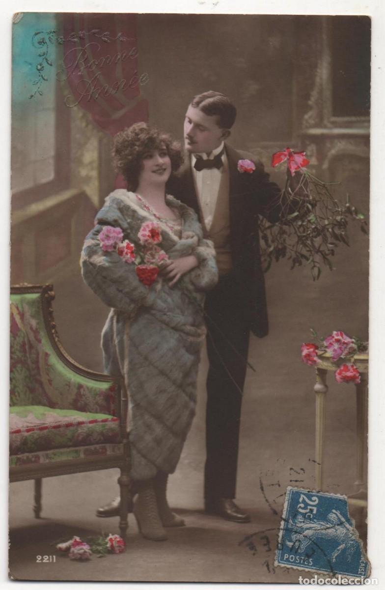 Postcards: Postal francesa principios del XX- escrita-Rom&aacute;ntica-