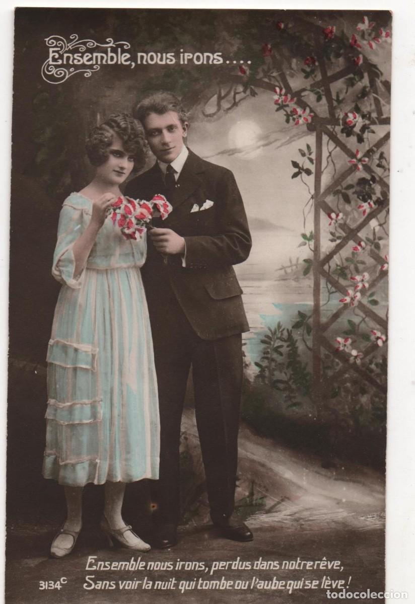Postais: Postal francesa principios del XX- escrita-Rom&aacute;ntica-