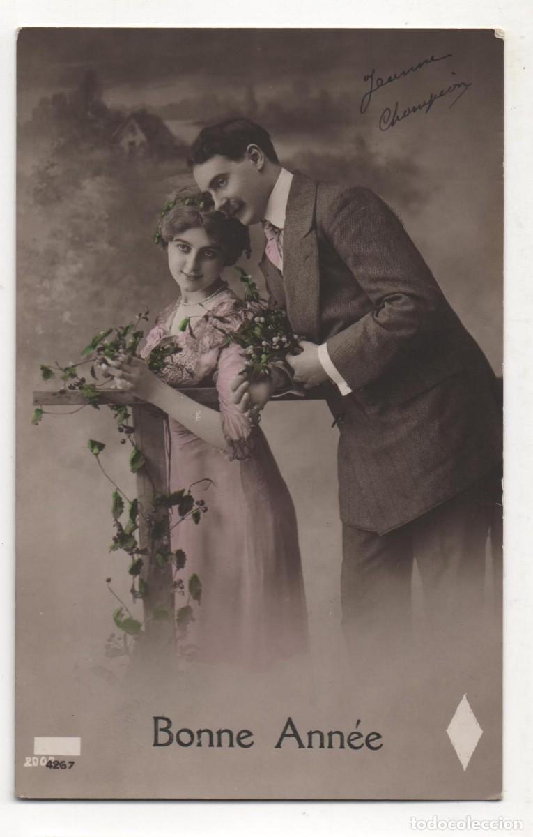 Postcards: Postal francesa principios del XX- escrita-Rom&aacute;ntica-