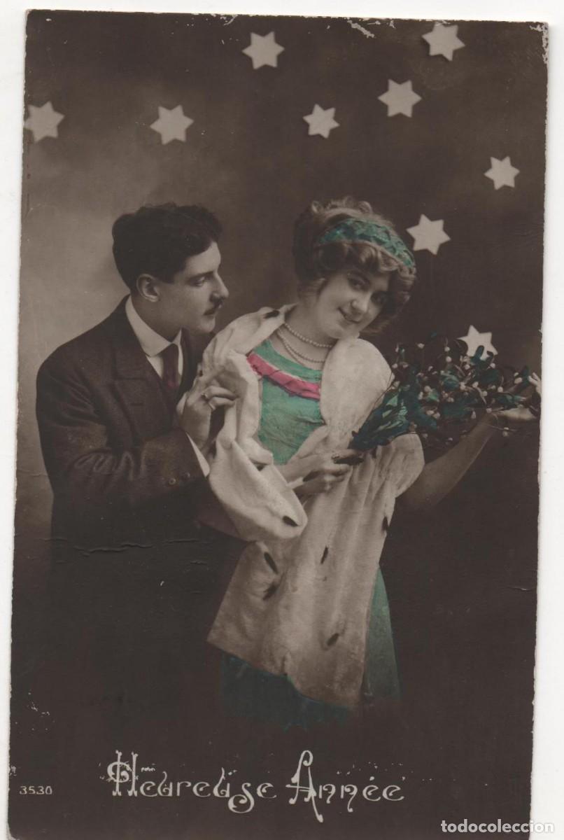 Postkarten: Postal francesa principios del XX- sin circular-Rom&aacute;ntica-