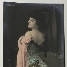 Postales: POSTAL: ACTRIZ FLORIDO - CIRCULADA 1906 EN SANT FELIU DE GUIXOLS