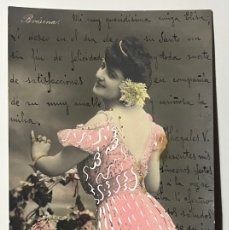 Postales: POSTAL: ACTRIZ BRÉSINA - CIRCULADA EN 1905