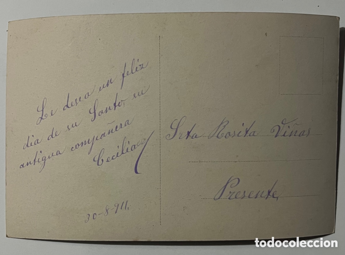 Postales: POSTAL: MIGNON - CIRCULADA EN 1911 - Foto 2