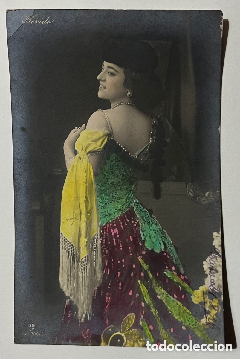 Postales: POSTAL: ACTRIZ FLORIDO - CIRCULADA EN 1906 - Foto 1