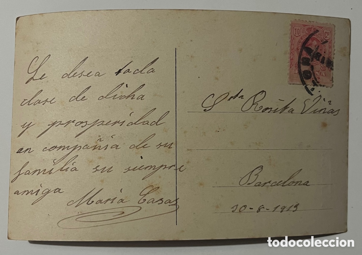 Postales: POSTAL: MIGNON - CIRCULADA EN 1913 - Foto 2