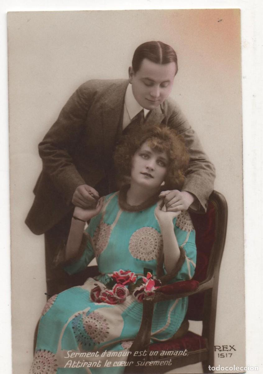 Postcards: Postal francesa principios del XX- escrita-Rom&aacute;ntica-