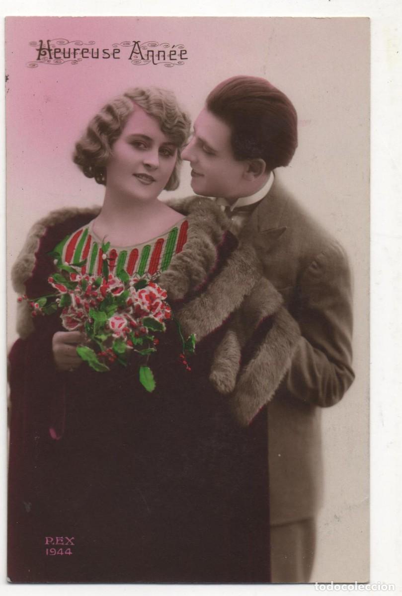 Postkarten: Postal francesa principios del XX- escrita-Rom&aacute;ntica-