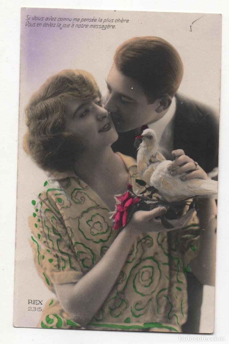 Postcards: Postal francesa principios del XX- escrita-Rom&aacute;ntica-