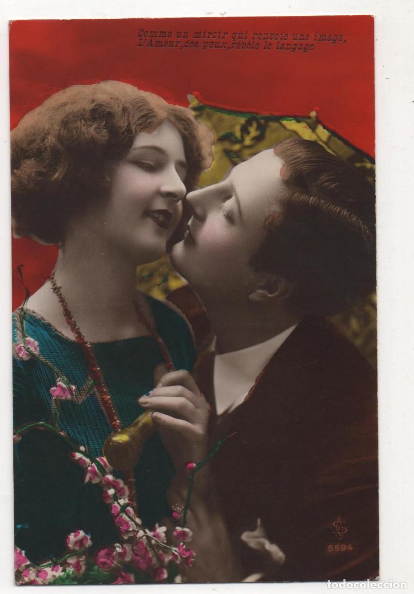 Postais: Postal francesa principios del XX- escrita-Rom&aacute;ntica-