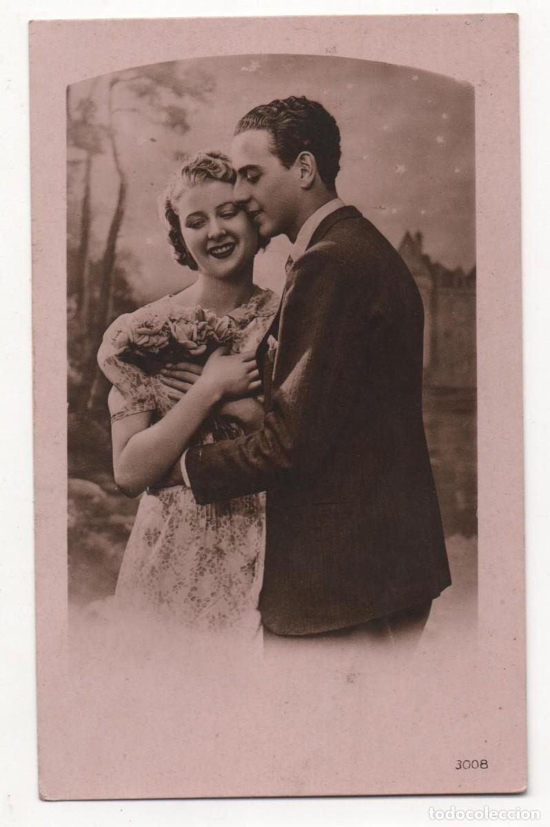 Postcards: 3 postales francesas a&ntilde;os 30-40- sin circular-Rom&aacute;ntica-