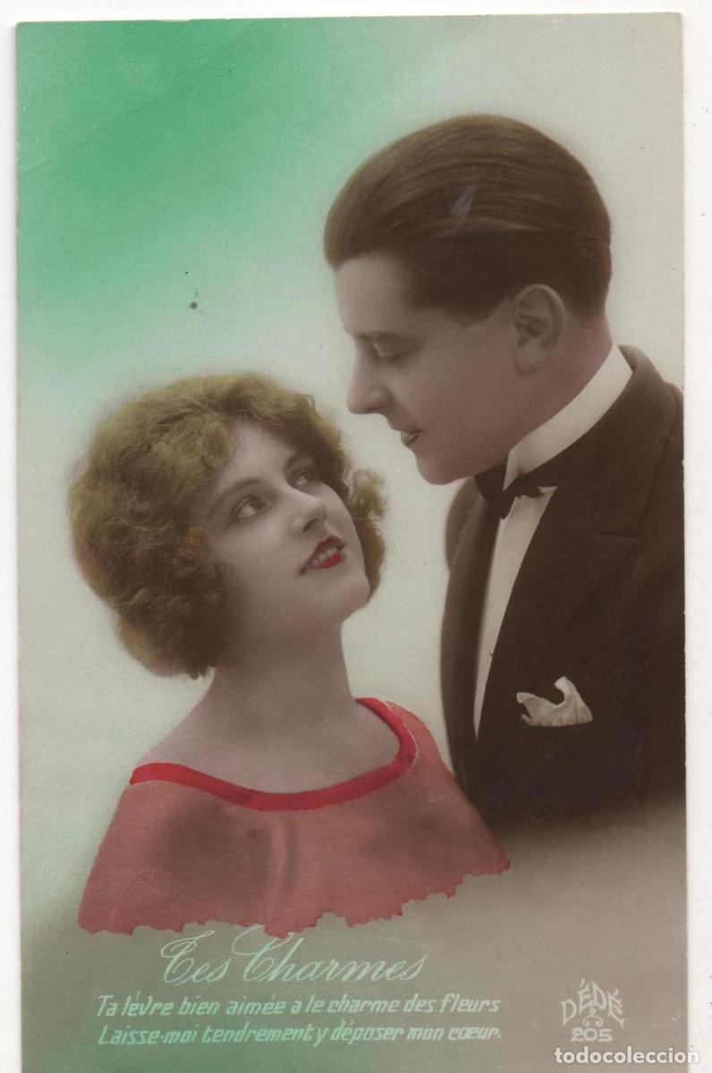 Postcards: Postal francesa principios del XX- escrita-Rom&aacute;ntica-