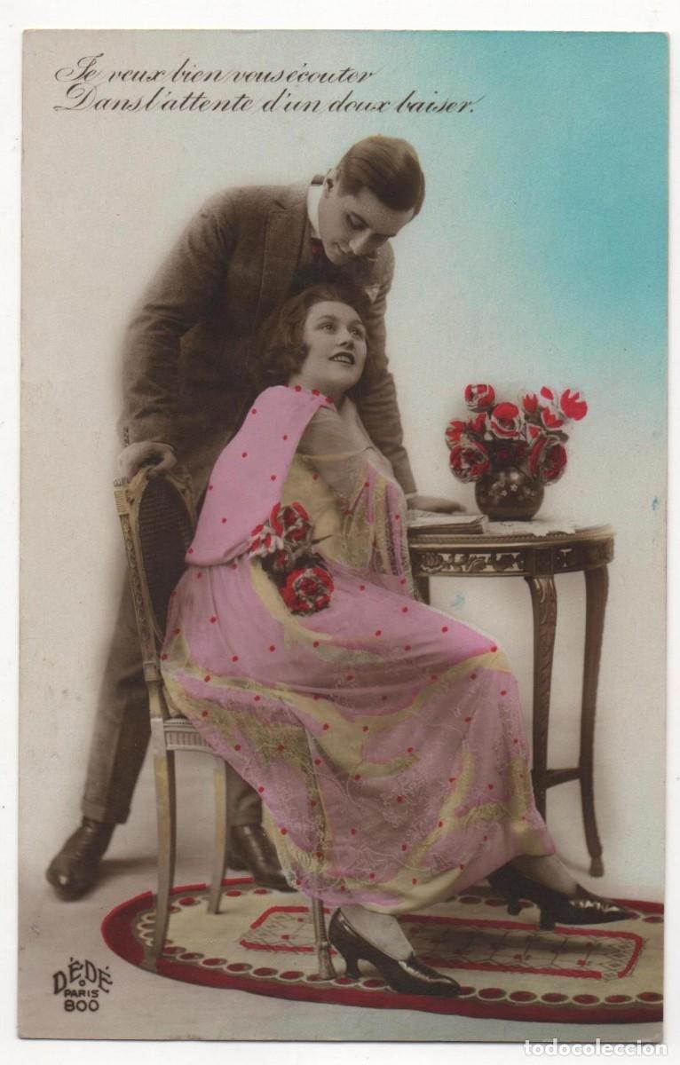 Postais: Postal francesa principios del XX- escrita-Rom&aacute;ntica-