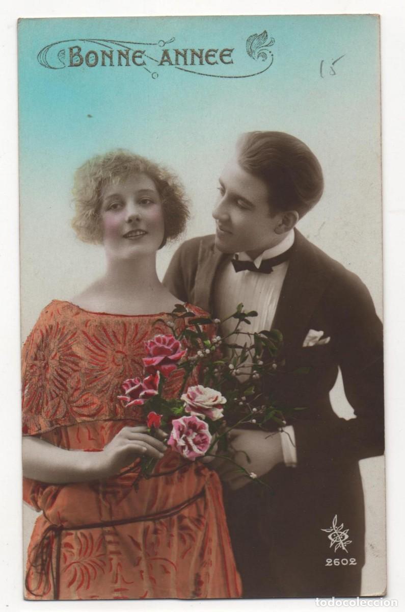 Cartoline: Postal francesa principios del XX- sin circular-Rom&aacute;ntica-