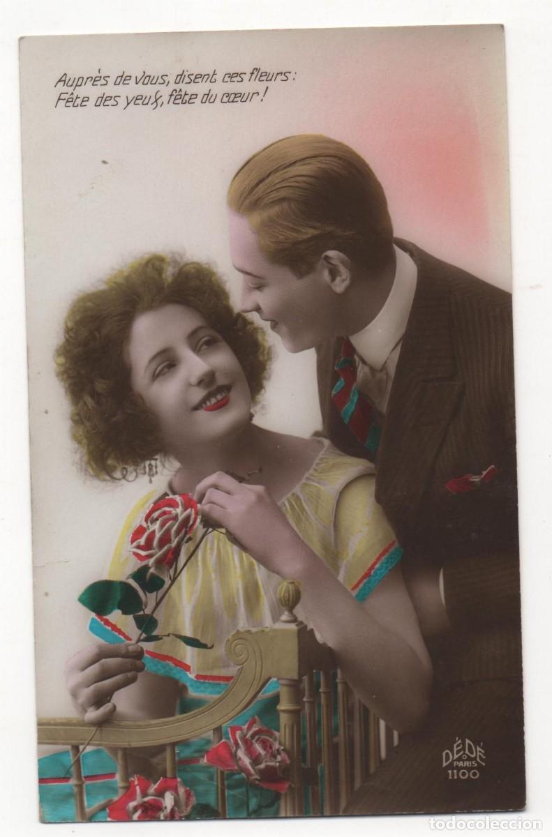 Postcards: Postal francesa principios del XX- escrita-Rom&aacute;ntica-