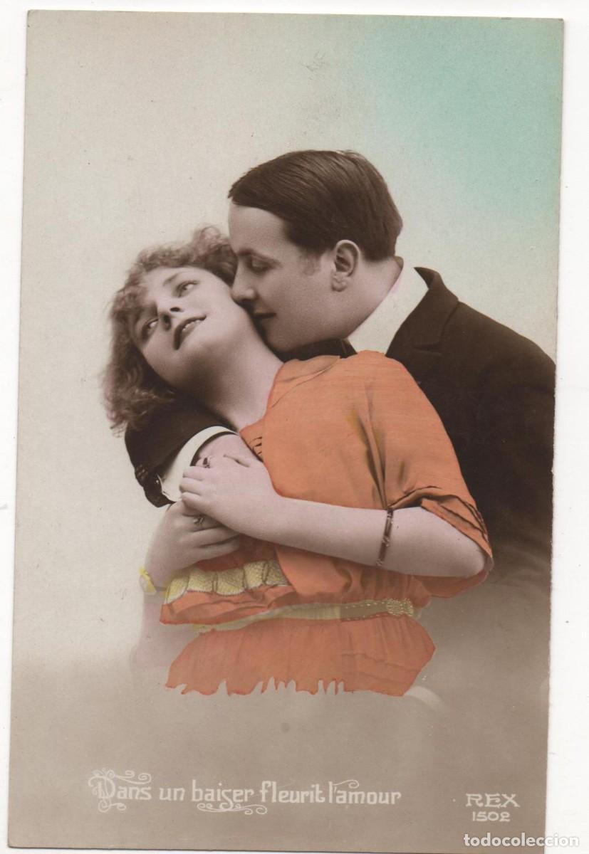 Cartoline: Postal francesa principios del XX- sin circular-Rom&aacute;ntica-