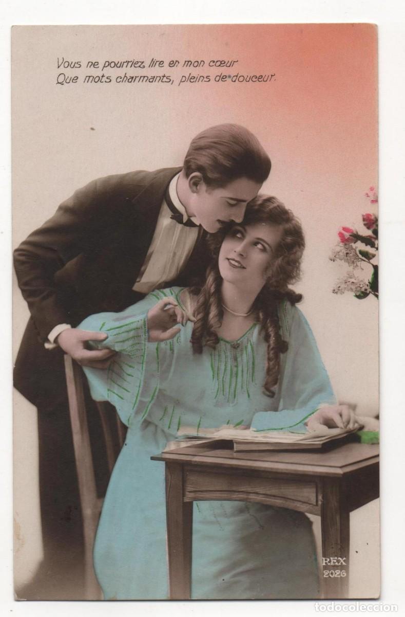 Postais: Postal francesa principios del XX- escrita-Rom&aacute;ntica-