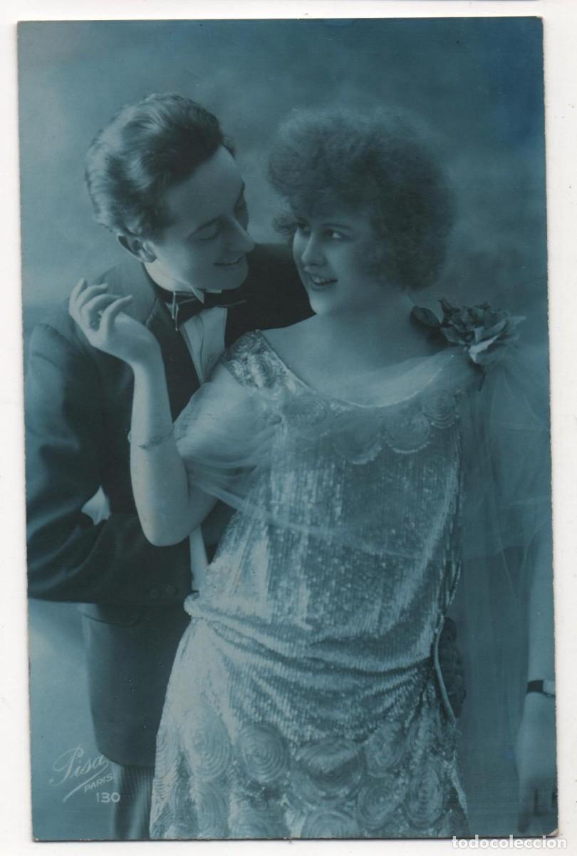 Postcards: Postal francesa principios del XX- escrita-Rom&aacute;ntica-