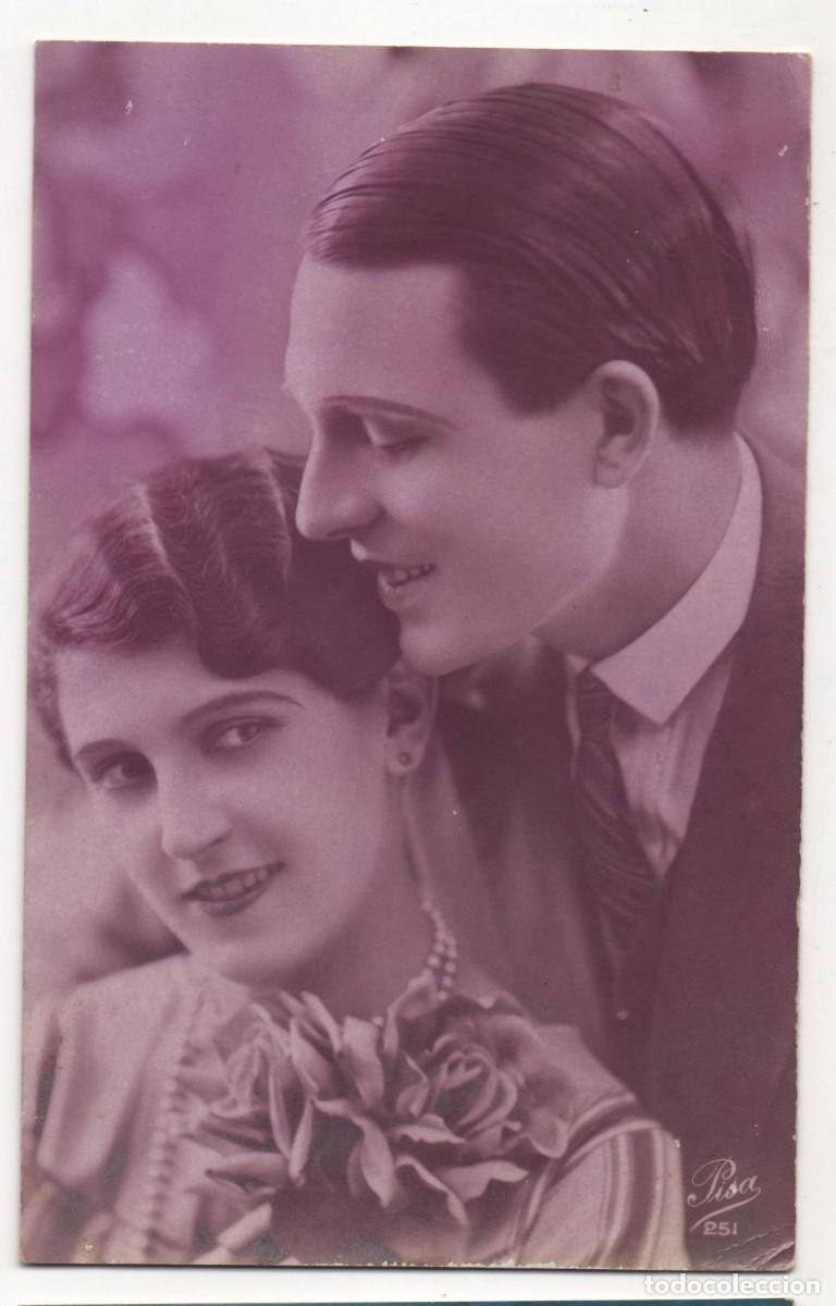 Cartoline: Postal francesa principios del XX- escrita-Rom&aacute;ntica