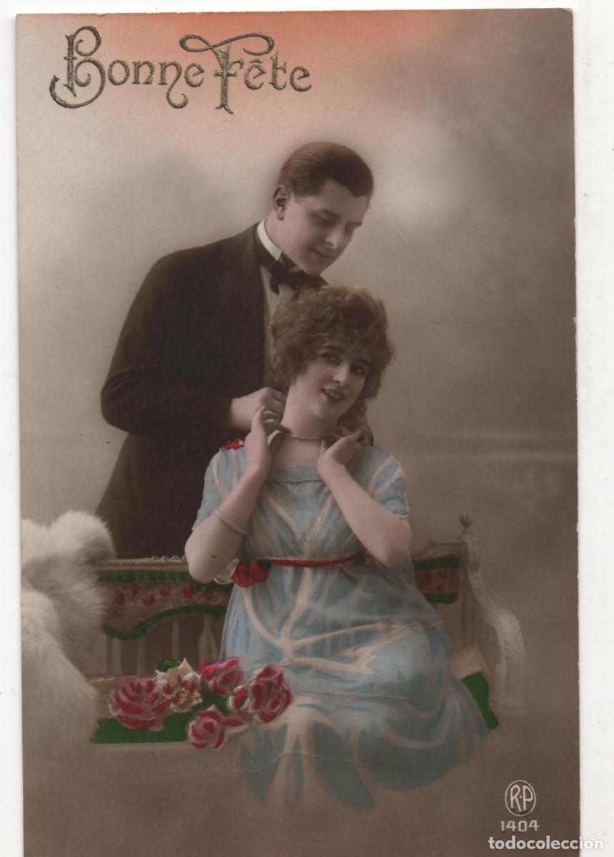 Postkarten: Postal francesa principios del XX- escrita-Rom&aacute;ntica
