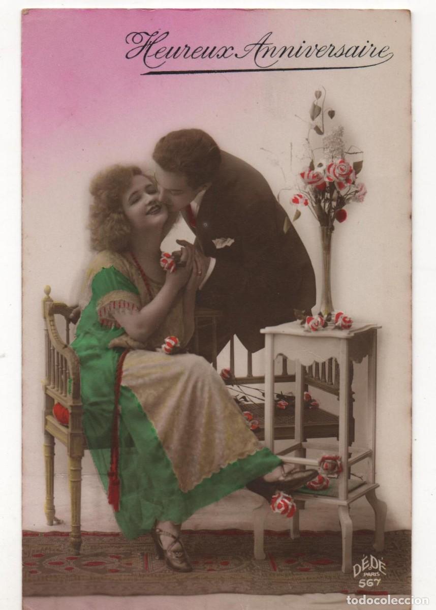 Postais: Postal francesa principios del XX- escrita-Rom&aacute;ntica