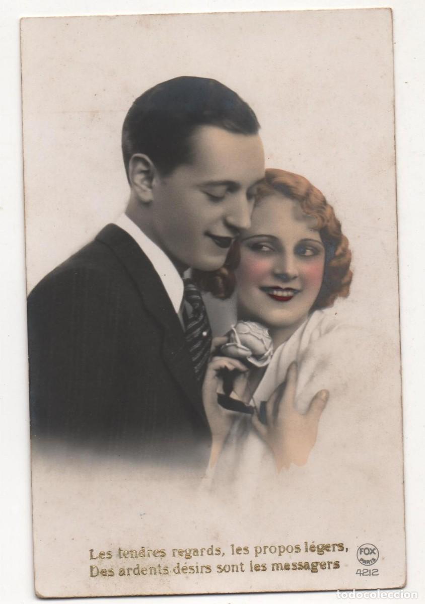 Postales: Postal francesa a&ntilde;os 30- escrita-Rom&aacute;ntica-