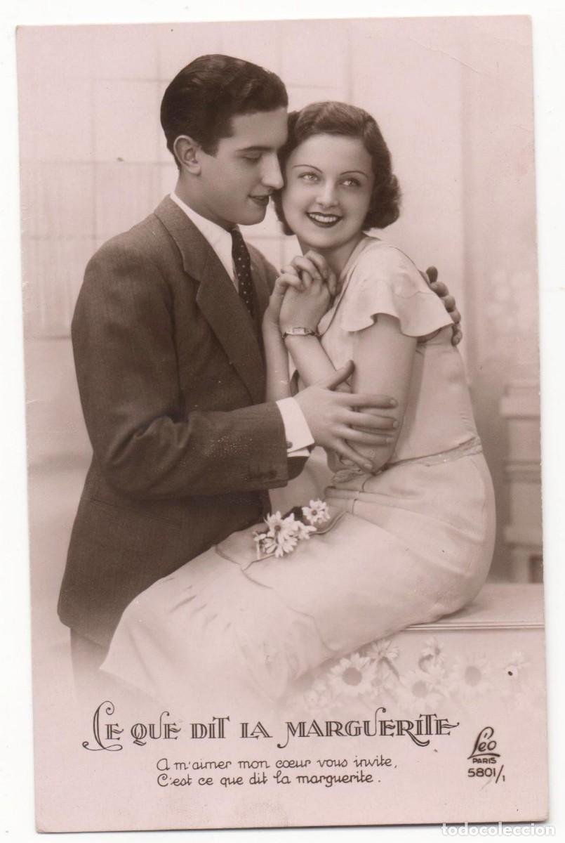 Postais: Postal francesa a&ntilde;os 30- escrita-Rom&aacute;ntica-