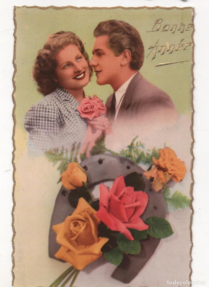 Postkarten: Postal francesa a&ntilde;os 40- sin circular-Rom&aacute;ntica-