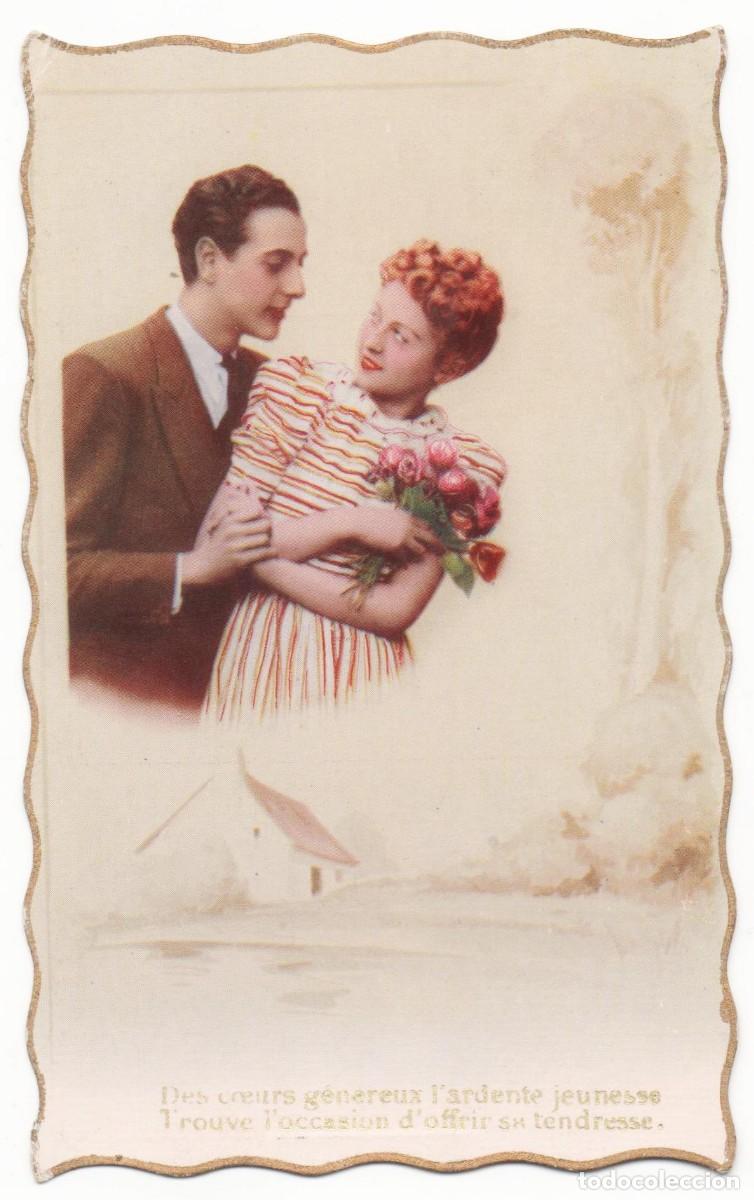 Postais: Postal francesa a&ntilde;os 40- sin circular-Rom&aacute;ntica-