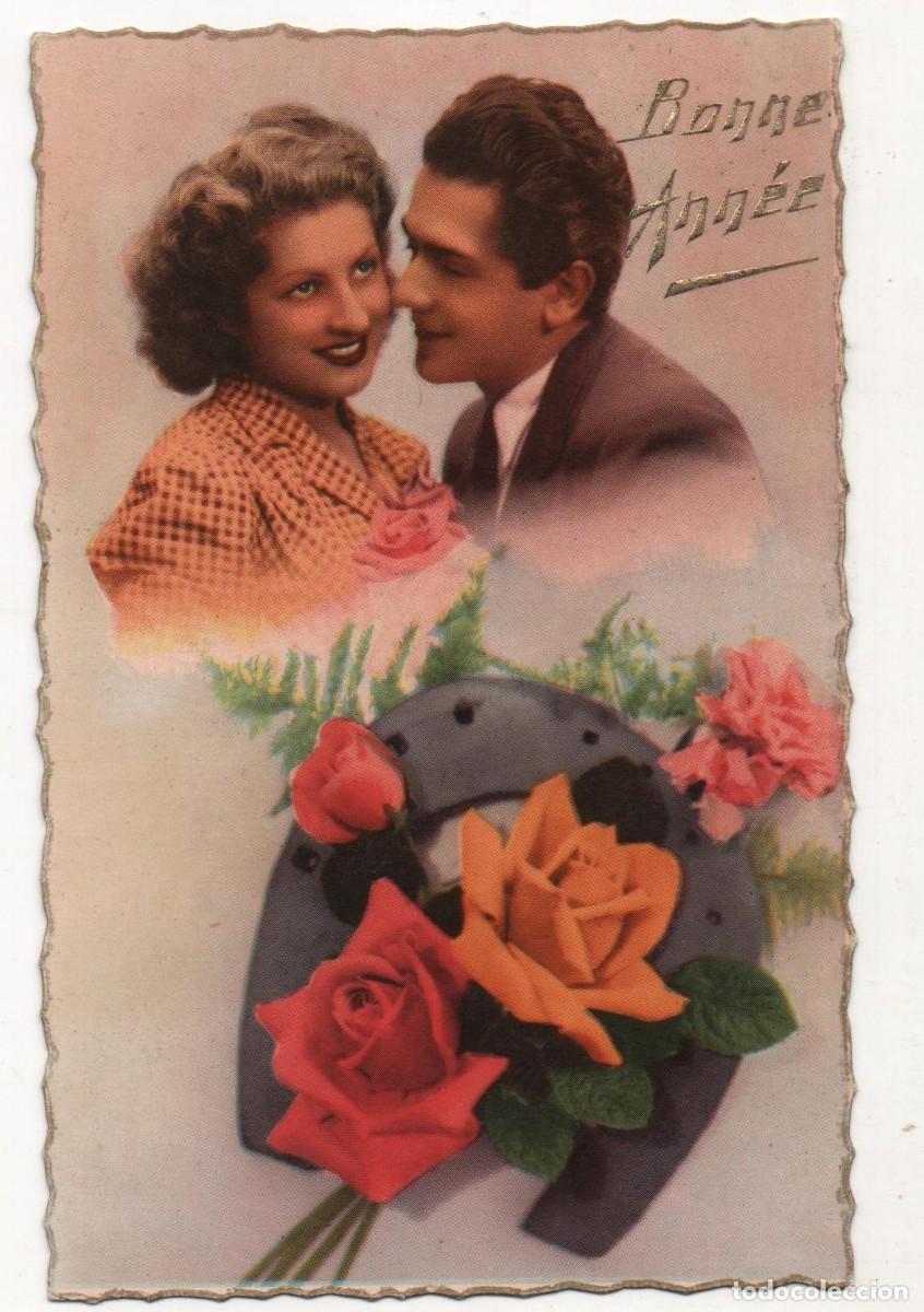 Postales: Postal francesa a&ntilde;os 40- sin circular-Rom&aacute;ntica-