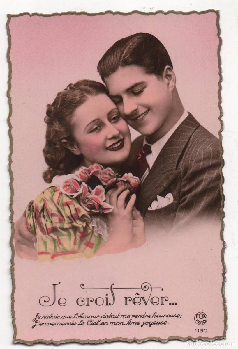 Postais: Postal francesa a&ntilde;os 40- sin circular-Rom&aacute;ntica-