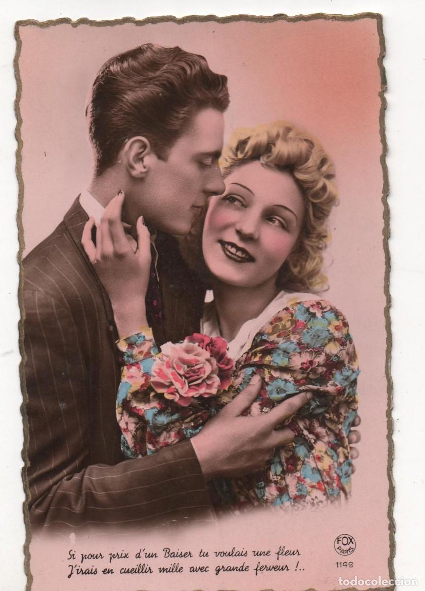 Postales: Postal francesa a&ntilde;os 40- sin circular-Rom&aacute;ntica-