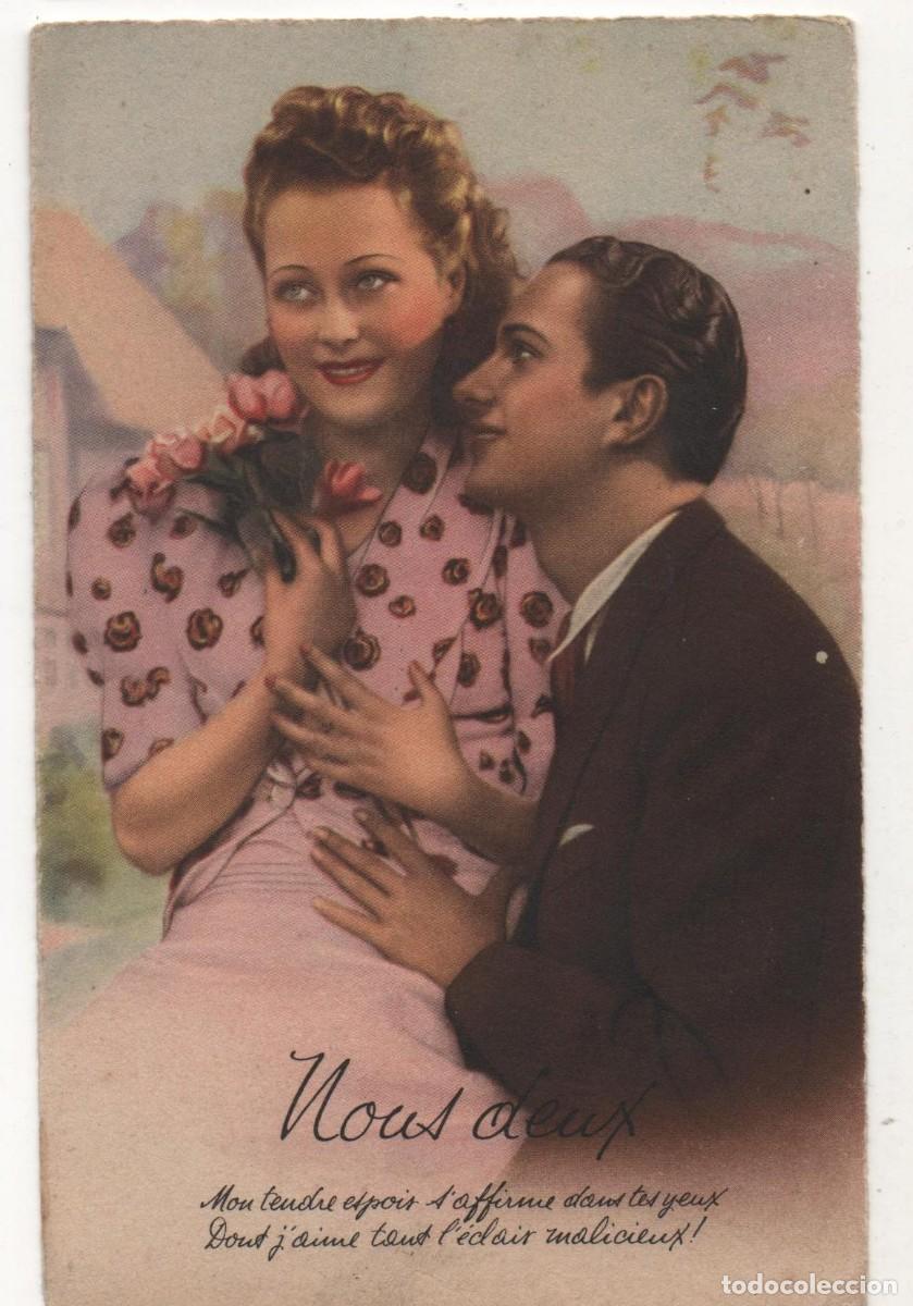 Postais: Postal francesa a&ntilde;os 40- sin circular-Rom&aacute;ntica-