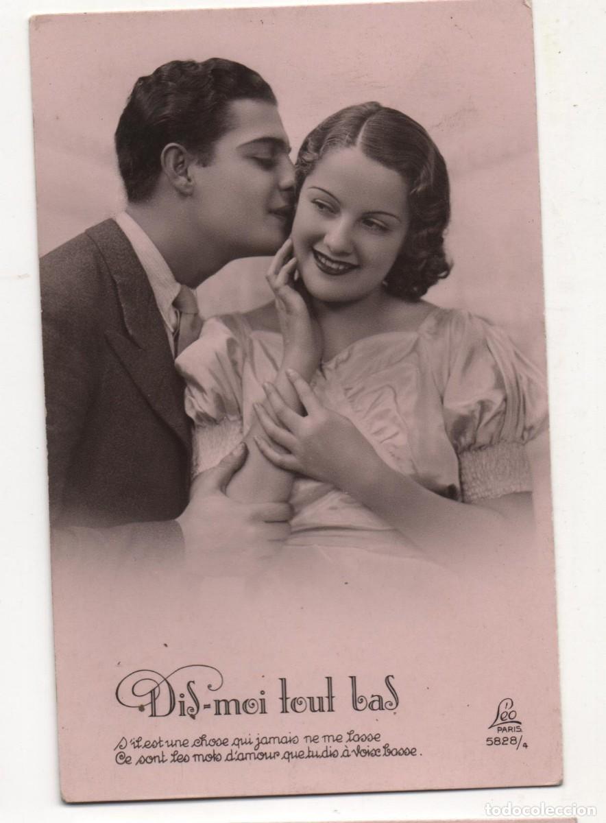 Postais: Postal francesa a&ntilde;os 40- escrita-Rom&aacute;ntica-