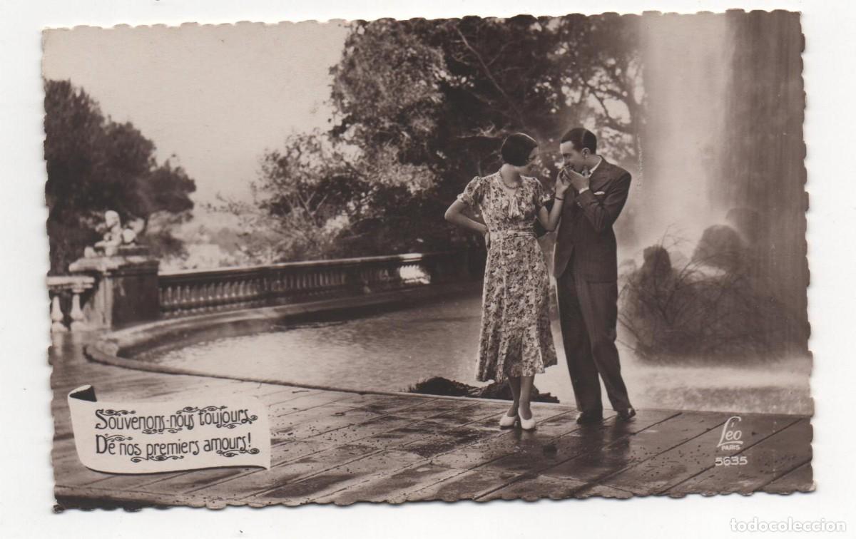 Postais: Postal francesa a&ntilde;os 30-40- escrita-Rom&aacute;ntica-