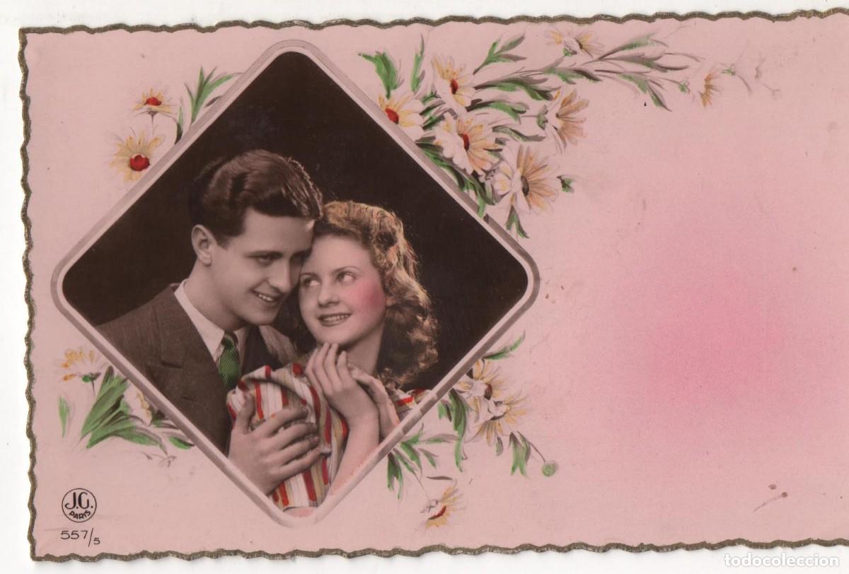 Postales: Postal francesa a&ntilde;os 30-40- escrita-Rom&aacute;ntica-