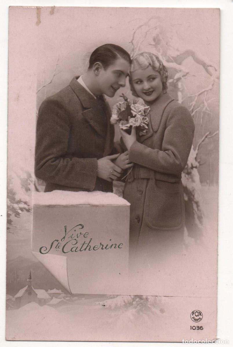 Postais: Postal francesa a&ntilde;os 30-40- escrita-Rom&aacute;ntica-