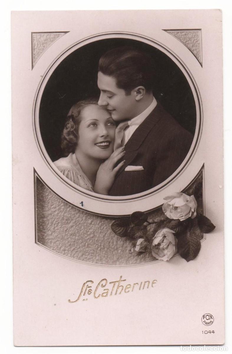 Cartoline: Postal francesa a&ntilde;os 30-40- escrita-Rom&aacute;ntica-