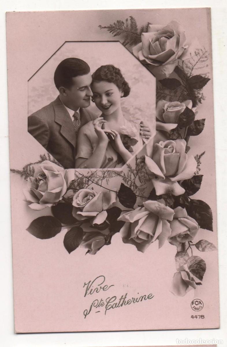 Postkarten: Postal francesa a&ntilde;os 30-40- escrita-Rom&aacute;ntica-