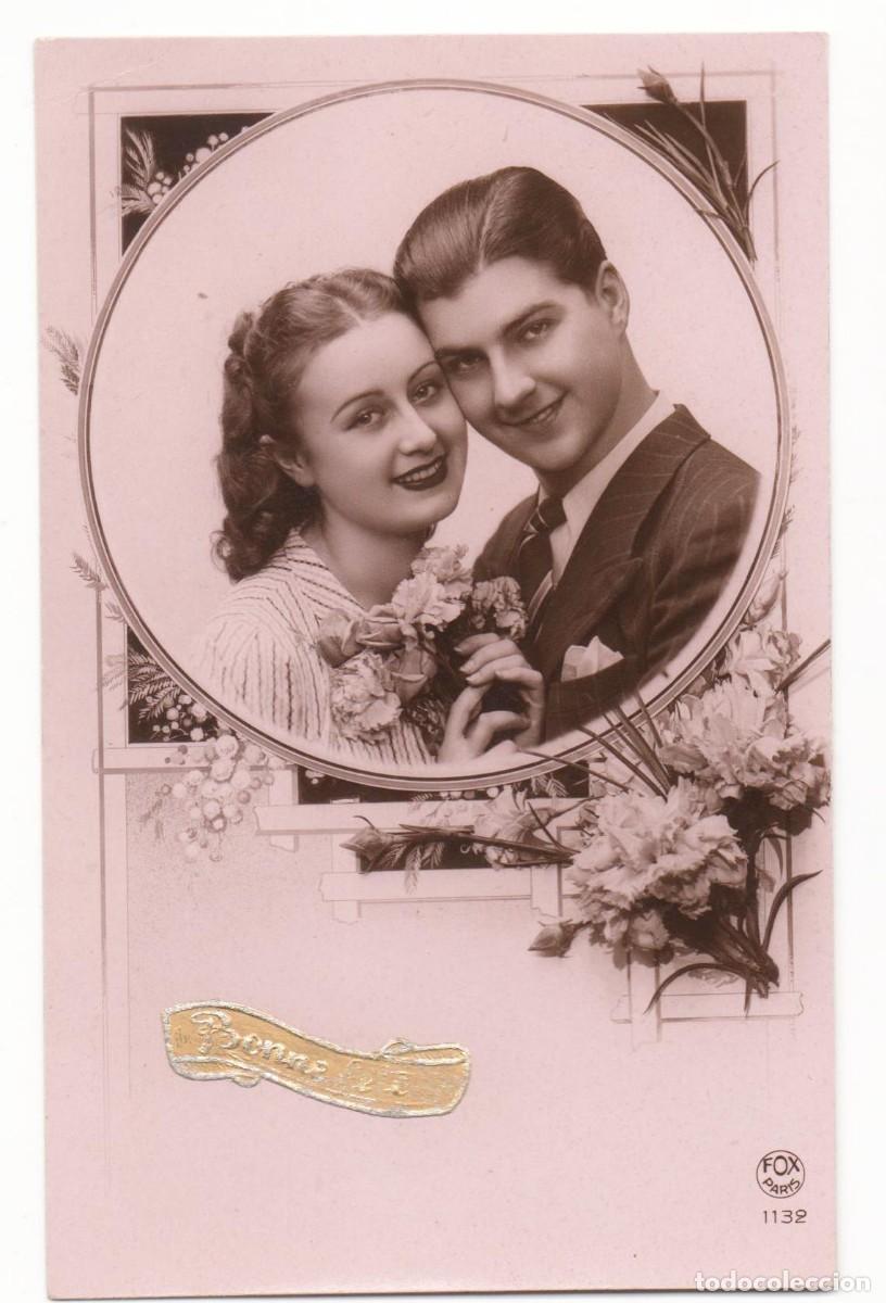 Postais: Postal francesa a&ntilde;os 30-40- escrita-Rom&aacute;ntica-