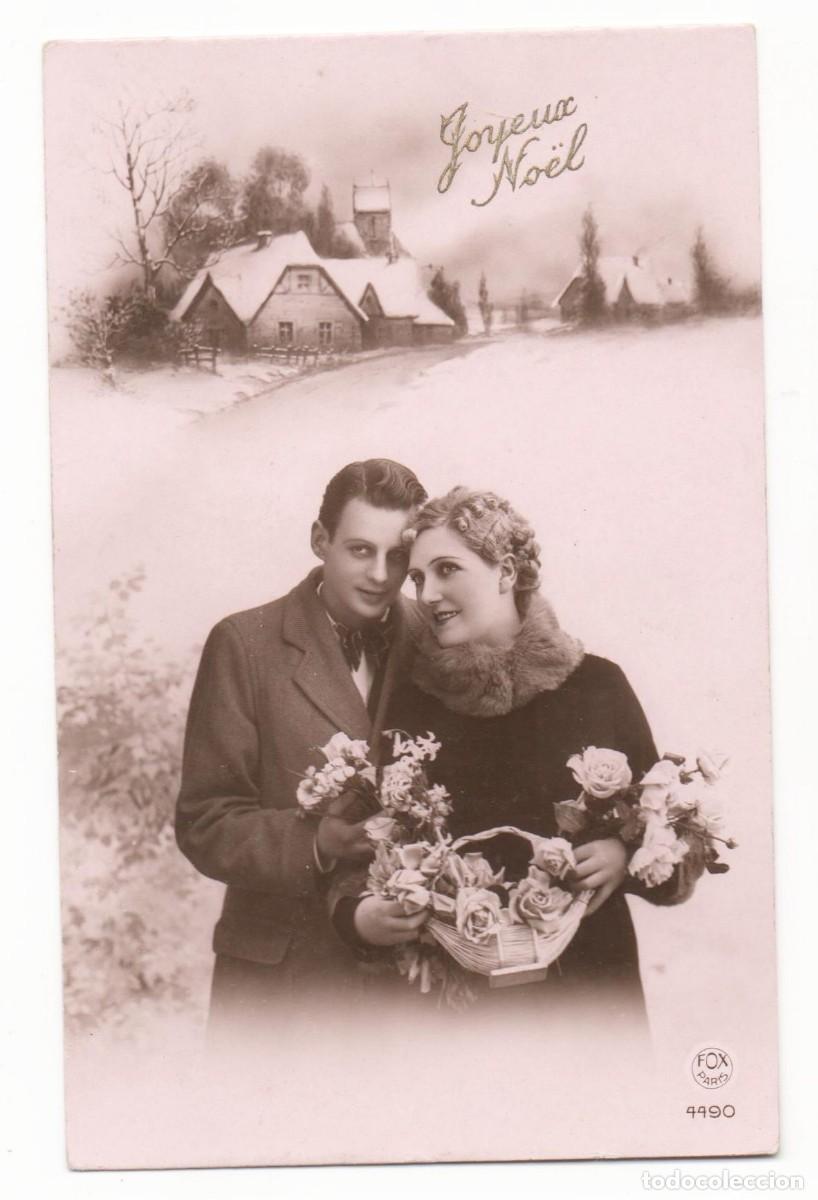 Postkarten: Postal francesa a&ntilde;os 30-40- escrita-Rom&aacute;ntica-